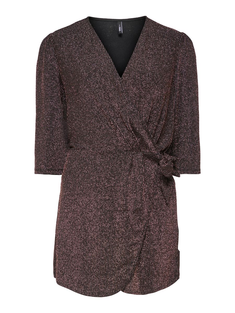 ONLCAROL GLITTER 3/4 PLAYSUIT CS JRS