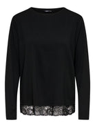 ONLMOSTER L/S LACE DETAIL TOP JRS