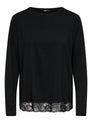 ONLMOSTER L/S LACE DETAIL TOP JRS