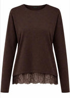 ONLMOSTER L/S LACE DETAIL TOP JRS