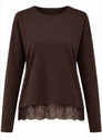 ONLMOSTER L/S LACE DETAIL TOP JRS