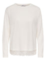 ONLMOSTER L/S LACE DETAIL TOP JRS