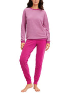 DAMEN Pyjama mit Bündchen