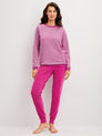 DAMEN Pyjama mit Bündchen