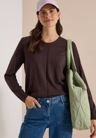 Basic Pullover mit Rundhals