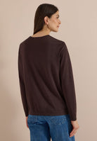 Basic Pullover mit Rundhals