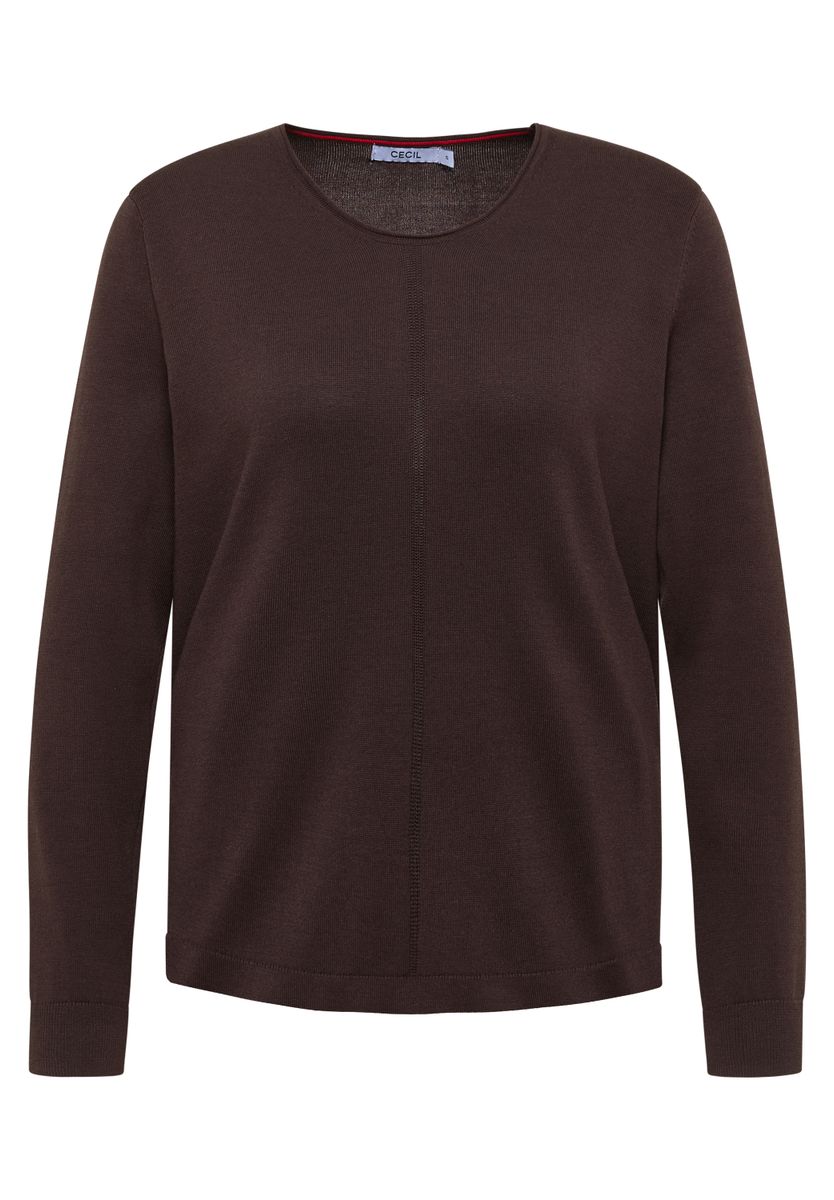 Basic Pullover mit Rundhals
