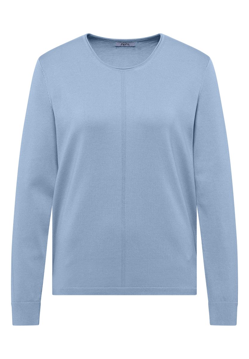 Basic Pullover mit Rundhals