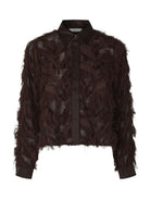 SLWMYLINE LS FLUFFY CROPPED SHIRT B
