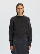 SLWMIRA LS KNIT SHORT O-NECK NOOS