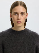SLWMIRA LS KNIT SHORT O-NECK NOOS