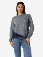 NMPRESTON L/S O-NECK LACE KNIT