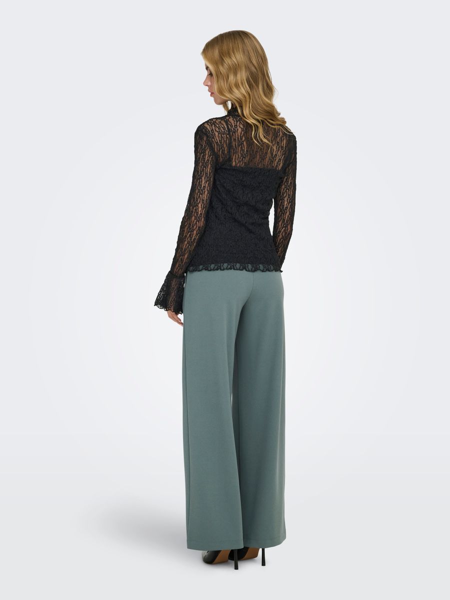 JDYLALA L/S HIGH NECK LACE TOP JRS