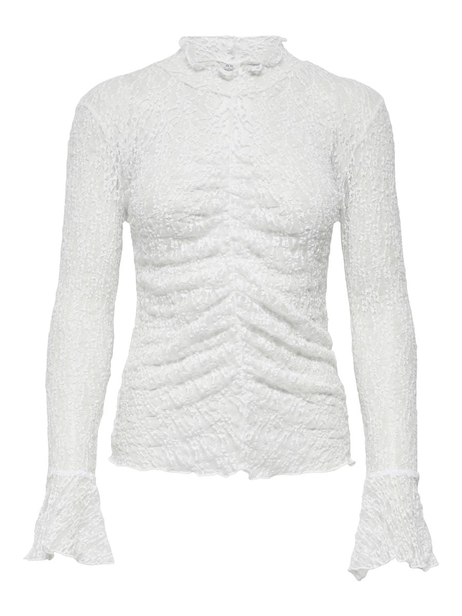 JDYLALA L/S HIGH NECK LACE TOP JRS