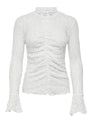 JDYLALA L/S HIGH NECK LACE TOP JRS