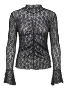 JDYLALA L/S HIGH NECK LACE TOP JRS