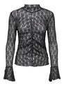 JDYLALA L/S HIGH NECK LACE TOP JRS