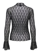 JDYLALA L/S HIGH NECK LACE TOP JRS