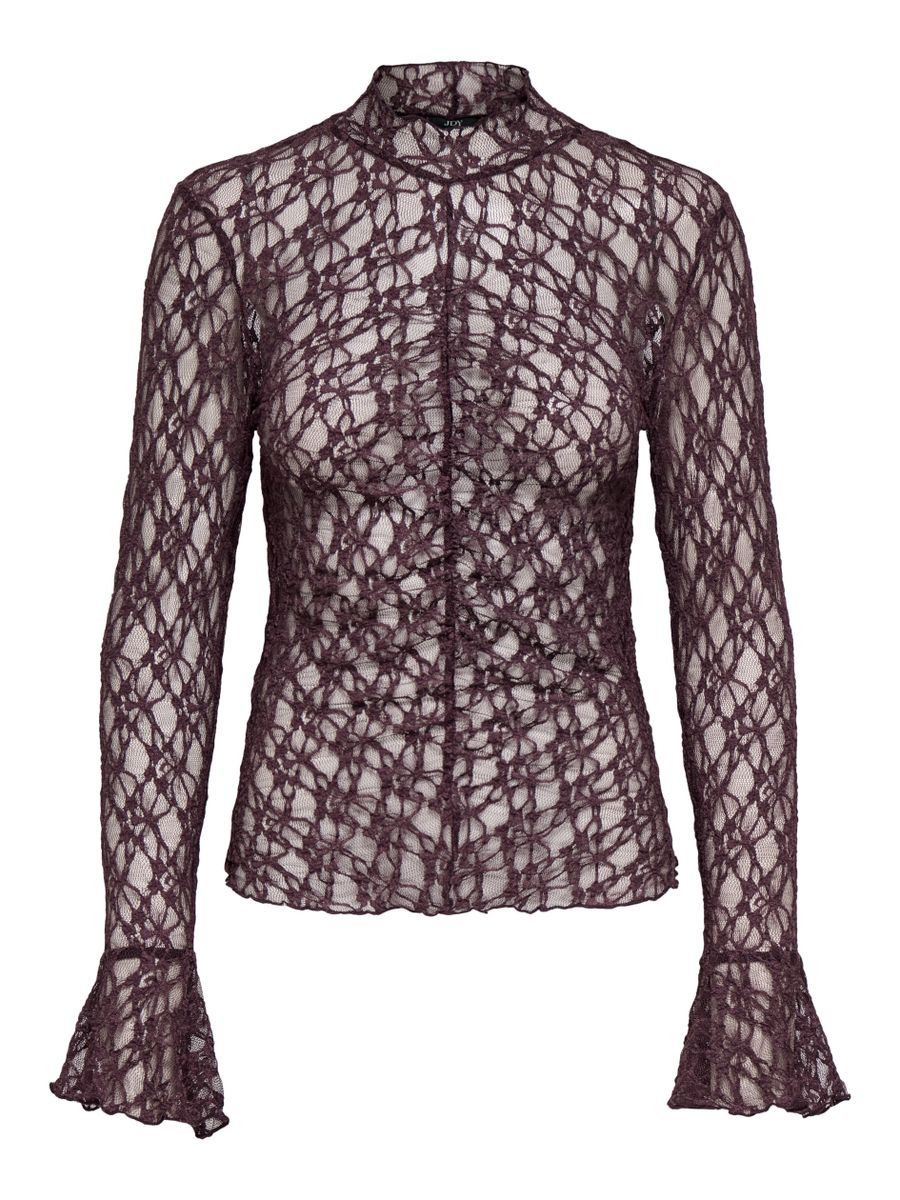 JDYLALA L/S HIGH NECK LACE TOP JRS