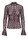 JDYLALA L/S HIGH NECK LACE TOP JRS