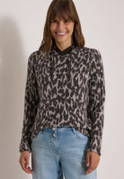 Langarm Shirt mit Fake-Kapuze