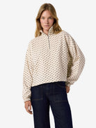 NMFLECI L/S ZIPPER BLOUSE AOP