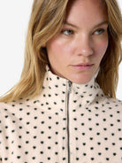 NMFLECI L/S ZIPPER BLOUSE AOP