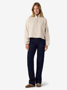 NMFLECI L/S ZIPPER BLOUSE AOP