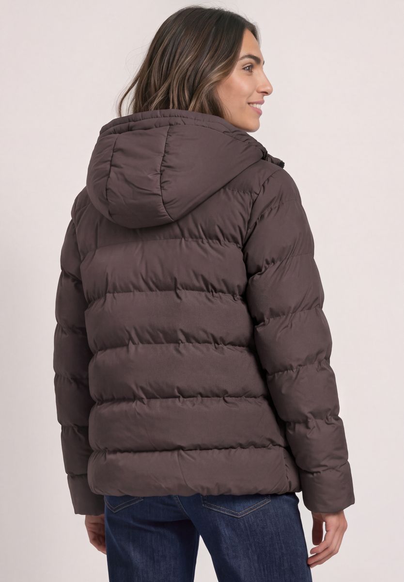Kurze Jacke mit geklebter Steppung