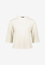 Damen Sweatshirt  3/4 Arm mit Fischgrätmuster