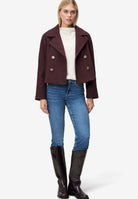 Damen Sweatshirt  3/4 Arm mit Fischgrätmuster