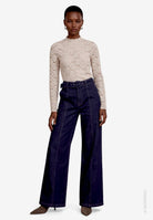 High-Waist Jeans Damen  mit Gürtel