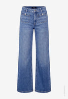 Damen Flared Jeans  mit aufgesetzten Taschen