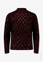 Damen Strickpullover  mit Animalprint