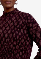 Damen Strickpullover  mit Animalprint