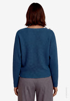 Damen Strickpullover  mit U-Boot Ausschnitt