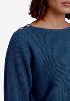 Damen Strickpullover  mit U-Boot Ausschnitt