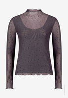 Damen Mesh-Shirt mit Glitzersteinen