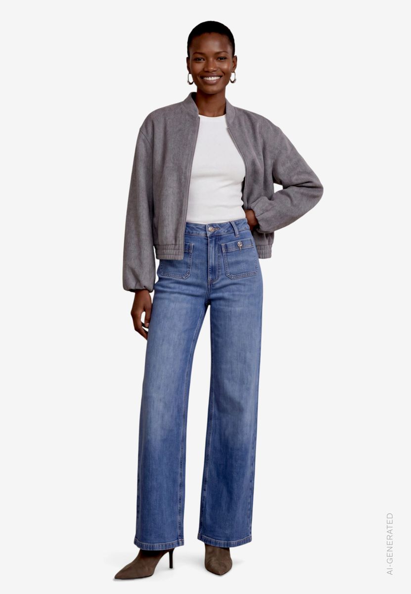 College Jacke Damen  mit Reißverschluss