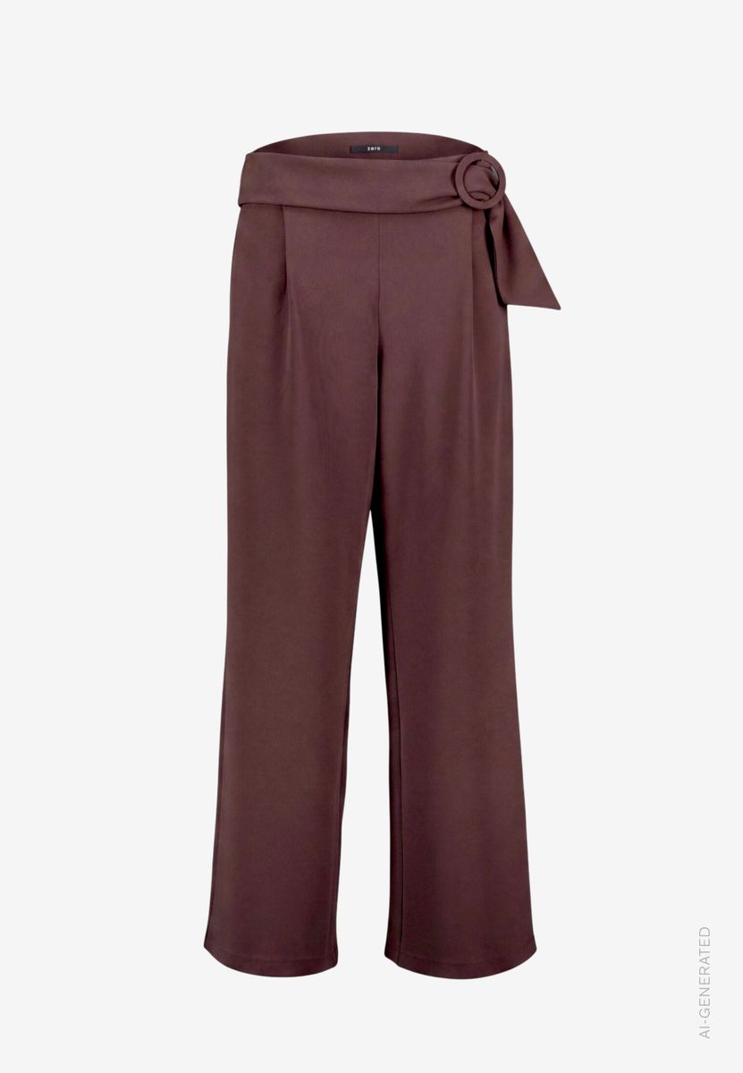 Damen Stoffhose  mit Gürtel