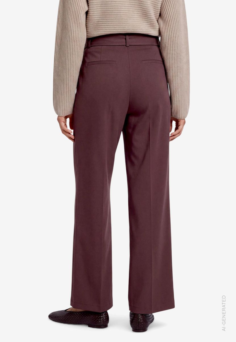 Damen Stoffhose  mit Gürtel