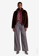 Damen Schluppenbluse  mit Animalprint