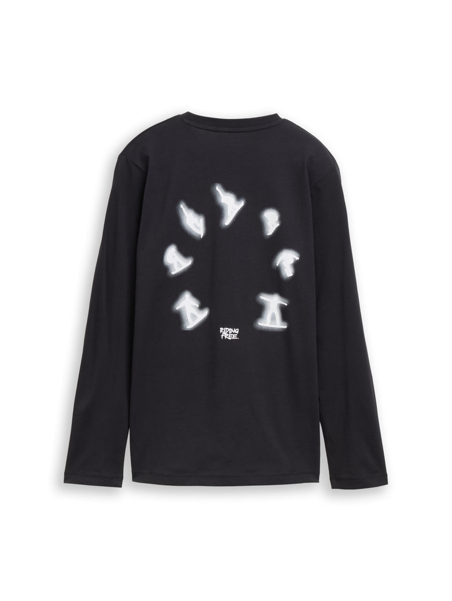 Langarmshirt mit Rückenprint
