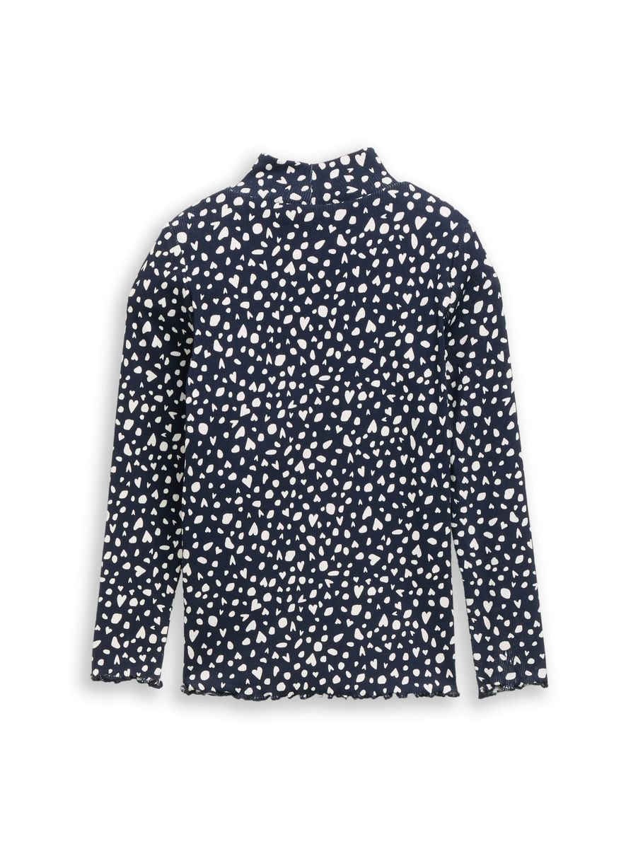 Langarmshirt mit Rippstruktur