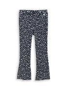 Flared Leggings mit Rippstruktur