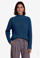 Damen Strickpullover  mit Stehkragen