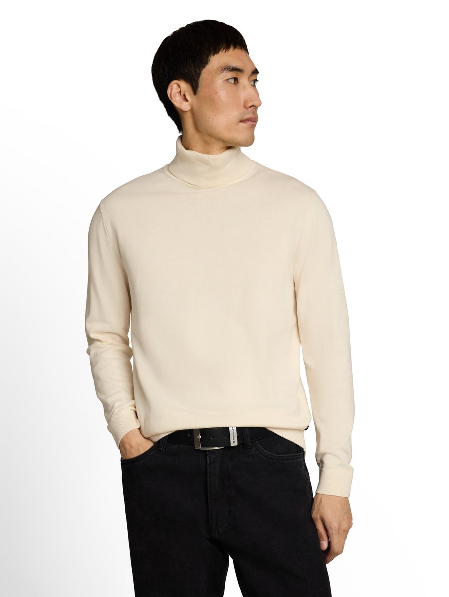 Rollkragenpullover aus Baumwolle