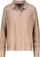 Bluse mit Fischgrat-Muster