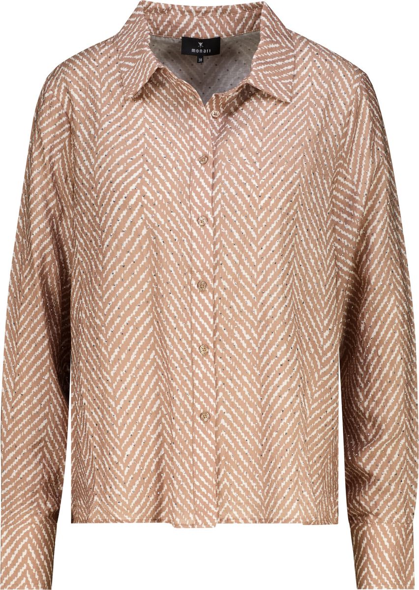 Bluse mit Fischgrat-Muster