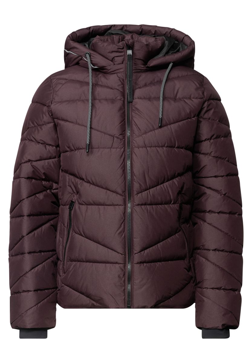 Steppjacke mit Kapuze und Zipper